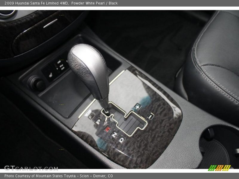 Powder White Pearl / Black 2009 Hyundai Santa Fe Limited 4WD