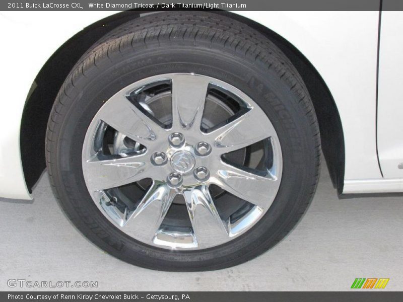 White Diamond Tricoat / Dark Titanium/Light Titanium 2011 Buick LaCrosse CXL