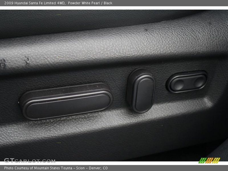 Powder White Pearl / Black 2009 Hyundai Santa Fe Limited 4WD