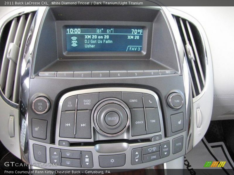 White Diamond Tricoat / Dark Titanium/Light Titanium 2011 Buick LaCrosse CXL