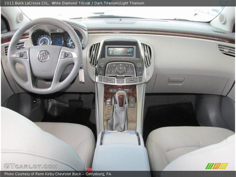 White Diamond Tricoat / Dark Titanium/Light Titanium 2011 Buick LaCrosse CXL