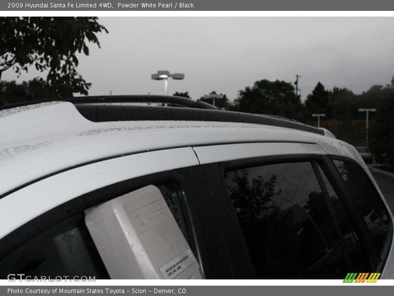 Powder White Pearl / Black 2009 Hyundai Santa Fe Limited 4WD