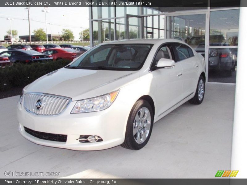 White Diamond Tricoat / Dark Titanium/Light Titanium 2011 Buick LaCrosse CXL