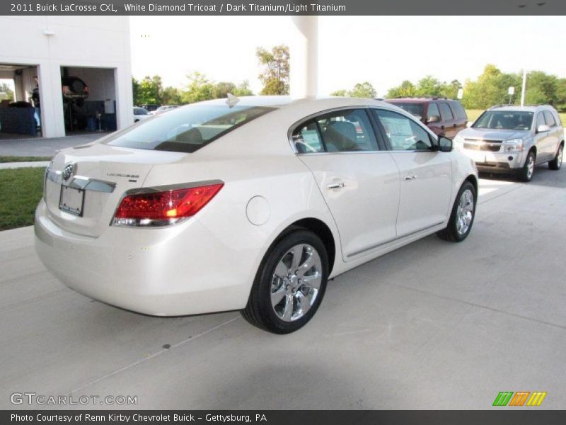 White Diamond Tricoat / Dark Titanium/Light Titanium 2011 Buick LaCrosse CXL