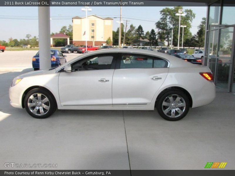 White Diamond Tricoat / Dark Titanium/Light Titanium 2011 Buick LaCrosse CXL
