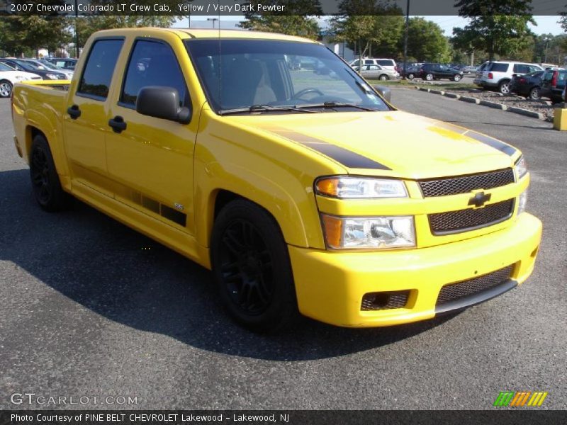 Yellow / Very Dark Pewter 2007 Chevrolet Colorado LT Crew Cab