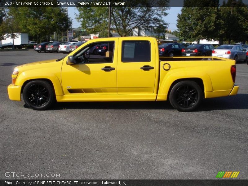 Yellow / Very Dark Pewter 2007 Chevrolet Colorado LT Crew Cab