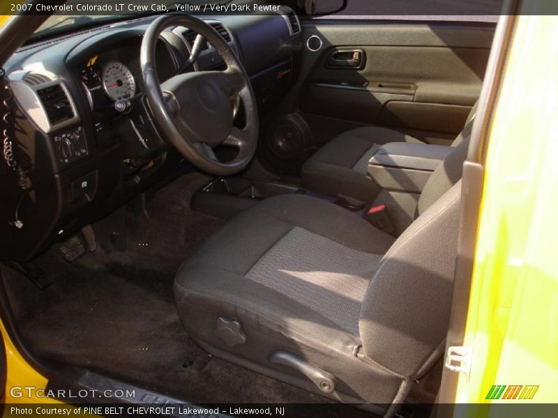 Yellow / Very Dark Pewter 2007 Chevrolet Colorado LT Crew Cab