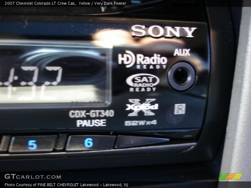 Yellow / Very Dark Pewter 2007 Chevrolet Colorado LT Crew Cab