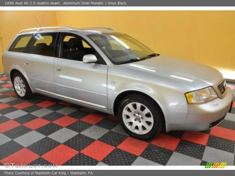 Aluminum Silver Metallic / Onyx Black 1999 Audi A6 2.8 quattro Avant