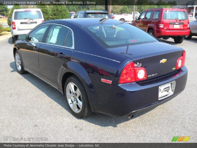 Imperial Blue Metallic / Ebony 2010 Chevrolet Malibu LT Sedan