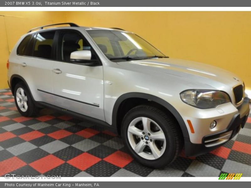 Titanium Silver Metallic / Black 2007 BMW X5 3.0si