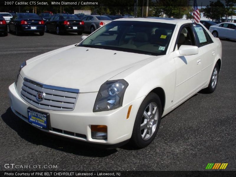 White Diamond / Cashmere 2007 Cadillac CTS Sedan