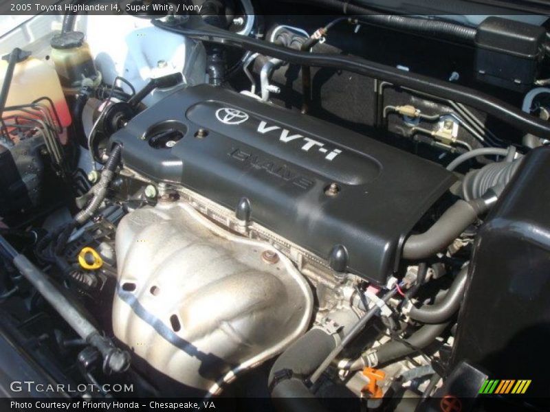 Super White / Ivory 2005 Toyota Highlander I4