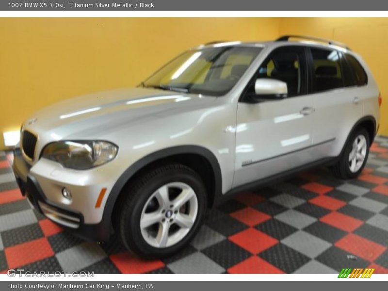 Titanium Silver Metallic / Black 2007 BMW X5 3.0si
