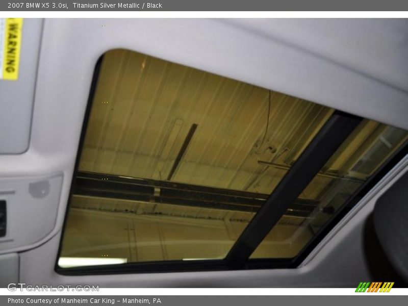Titanium Silver Metallic / Black 2007 BMW X5 3.0si