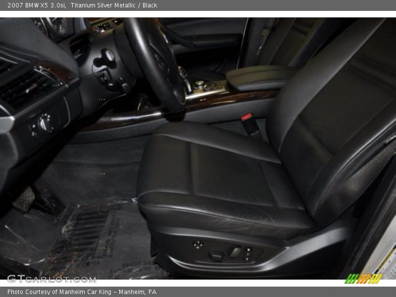 Titanium Silver Metallic / Black 2007 BMW X5 3.0si