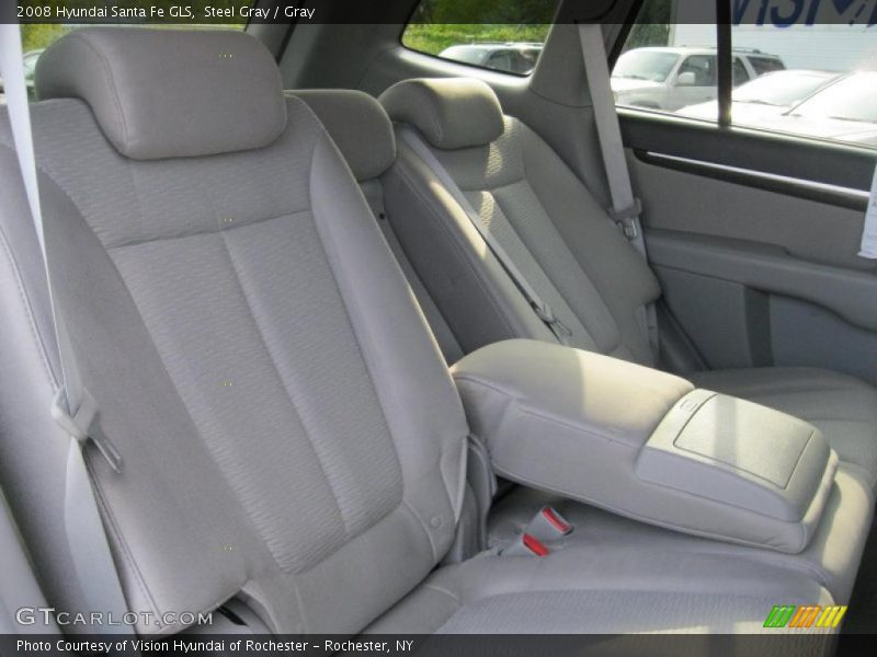 Steel Gray / Gray 2008 Hyundai Santa Fe GLS