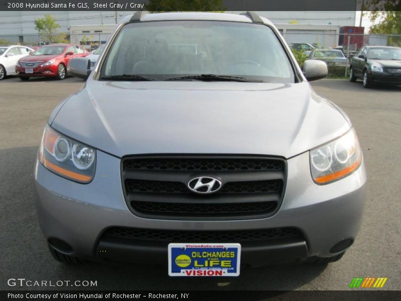 Steel Gray / Gray 2008 Hyundai Santa Fe GLS