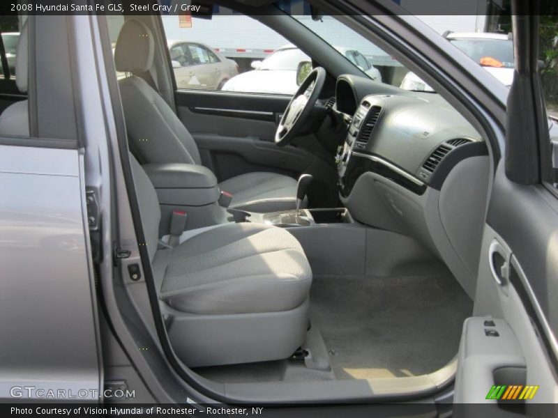 Steel Gray / Gray 2008 Hyundai Santa Fe GLS