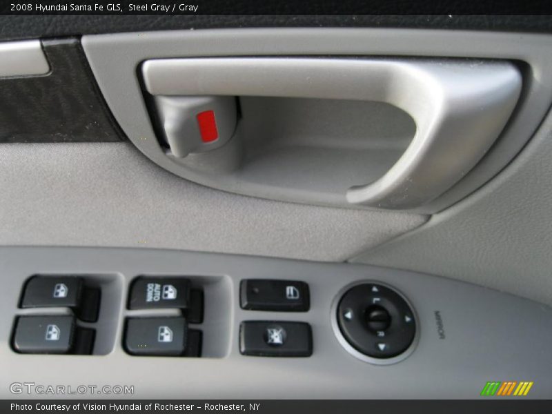 Steel Gray / Gray 2008 Hyundai Santa Fe GLS