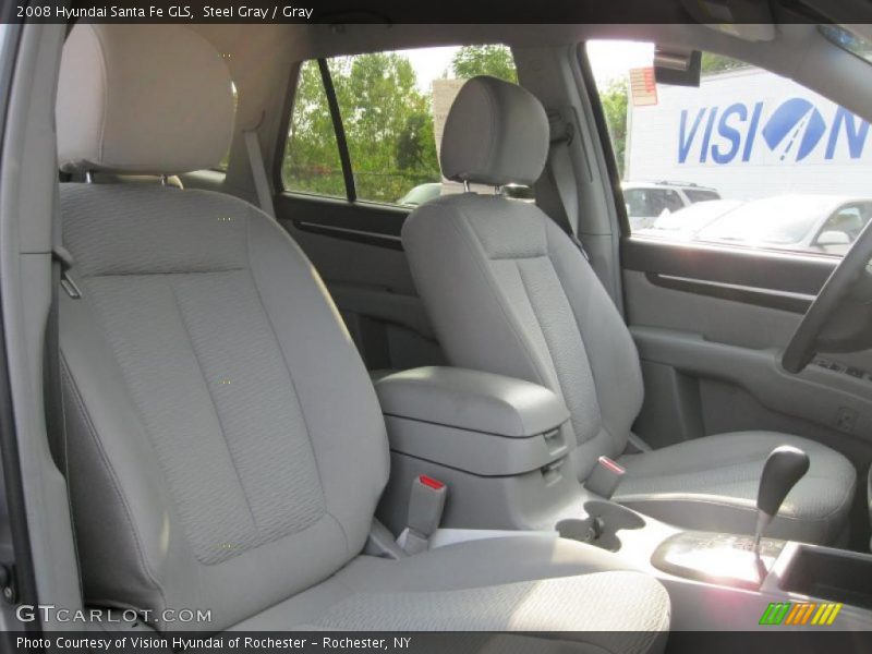 Steel Gray / Gray 2008 Hyundai Santa Fe GLS