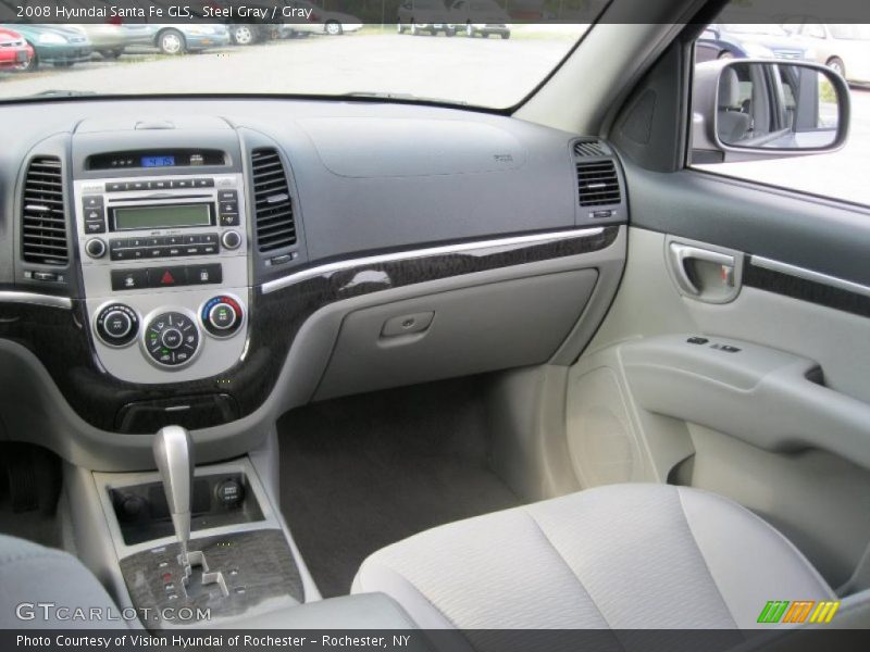 Steel Gray / Gray 2008 Hyundai Santa Fe GLS