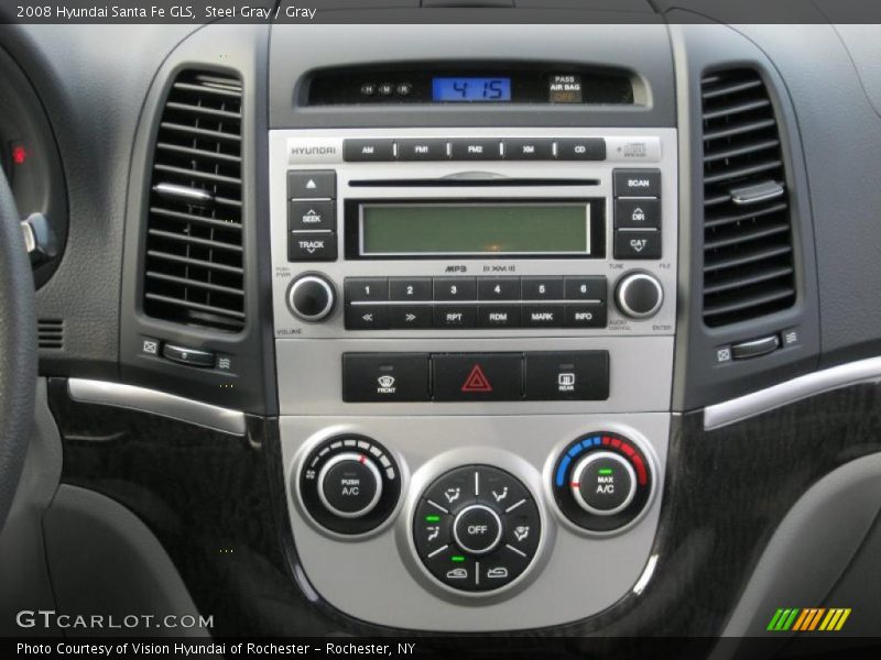 Steel Gray / Gray 2008 Hyundai Santa Fe GLS
