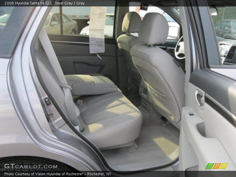 Steel Gray / Gray 2008 Hyundai Santa Fe GLS