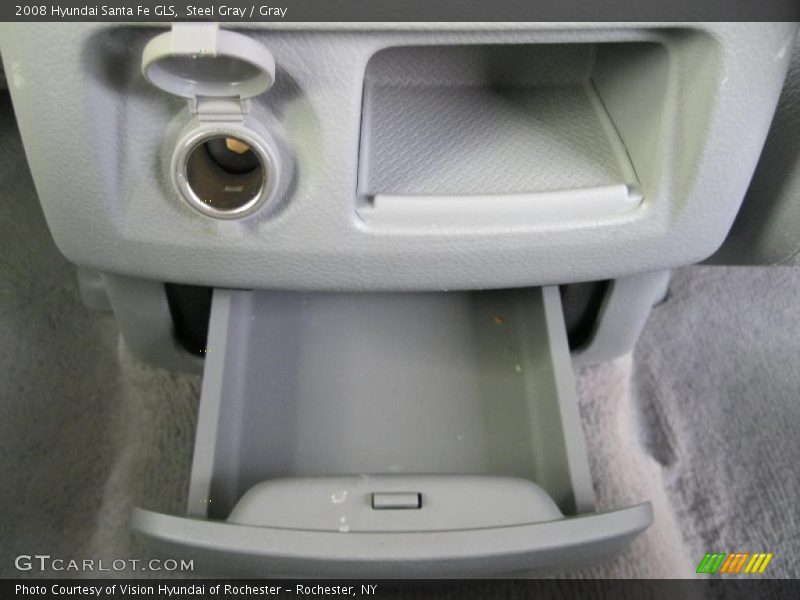 Steel Gray / Gray 2008 Hyundai Santa Fe GLS