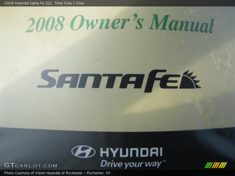 Steel Gray / Gray 2008 Hyundai Santa Fe GLS