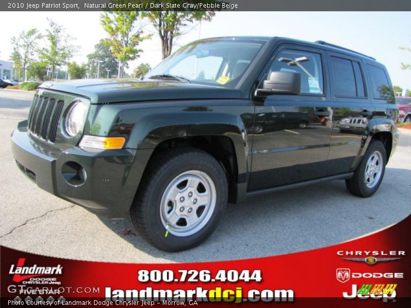 Natural Green Pearl / Dark Slate Gray/Pebble Beige 2010 Jeep Patriot Sport