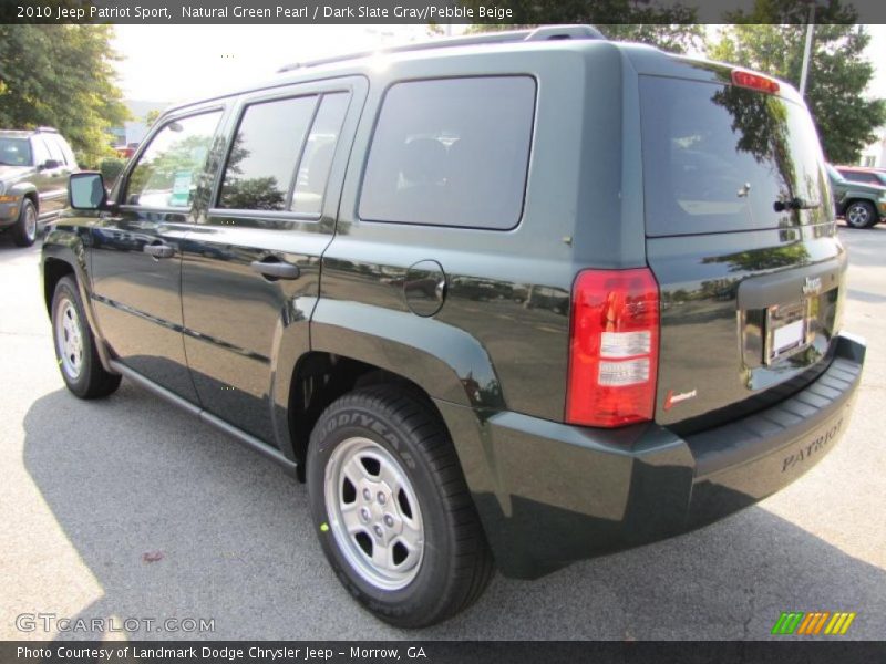 Natural Green Pearl / Dark Slate Gray/Pebble Beige 2010 Jeep Patriot Sport