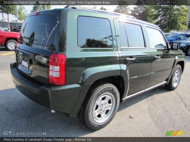 Natural Green Pearl / Dark Slate Gray/Pebble Beige 2010 Jeep Patriot Sport