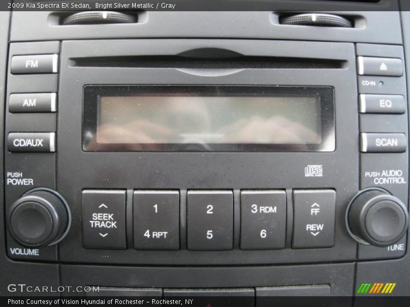 Bright Silver Metallic / Gray 2009 Kia Spectra EX Sedan