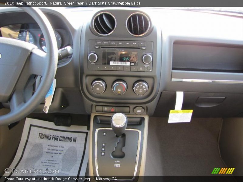 Natural Green Pearl / Dark Slate Gray/Pebble Beige 2010 Jeep Patriot Sport