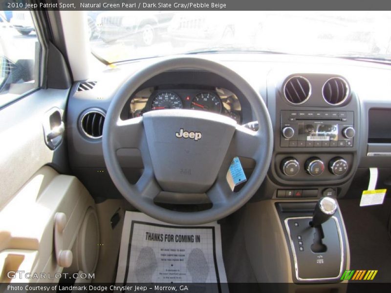 Natural Green Pearl / Dark Slate Gray/Pebble Beige 2010 Jeep Patriot Sport