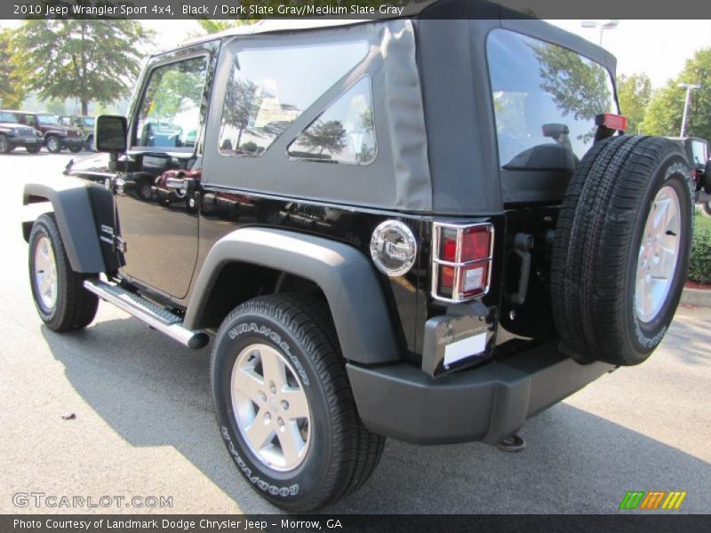 Black / Dark Slate Gray/Medium Slate Gray 2010 Jeep Wrangler Sport 4x4