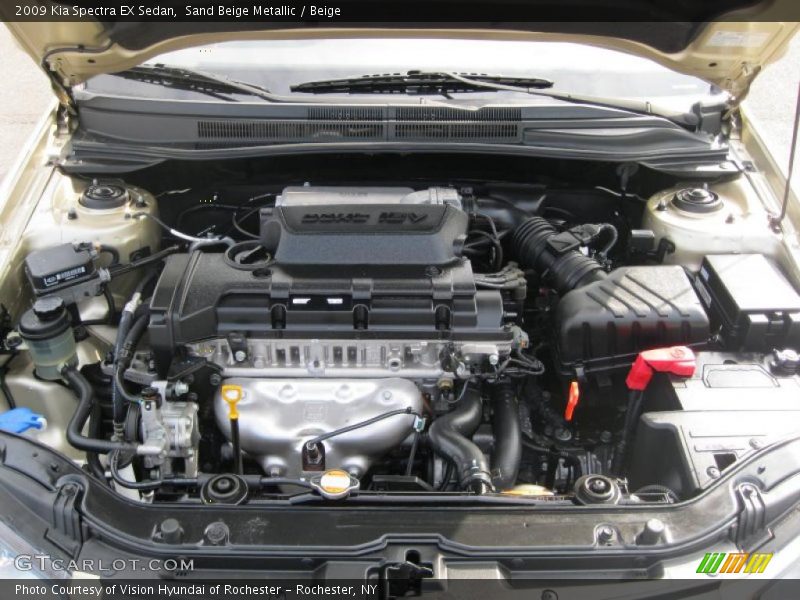 Sand Beige Metallic / Beige 2009 Kia Spectra EX Sedan