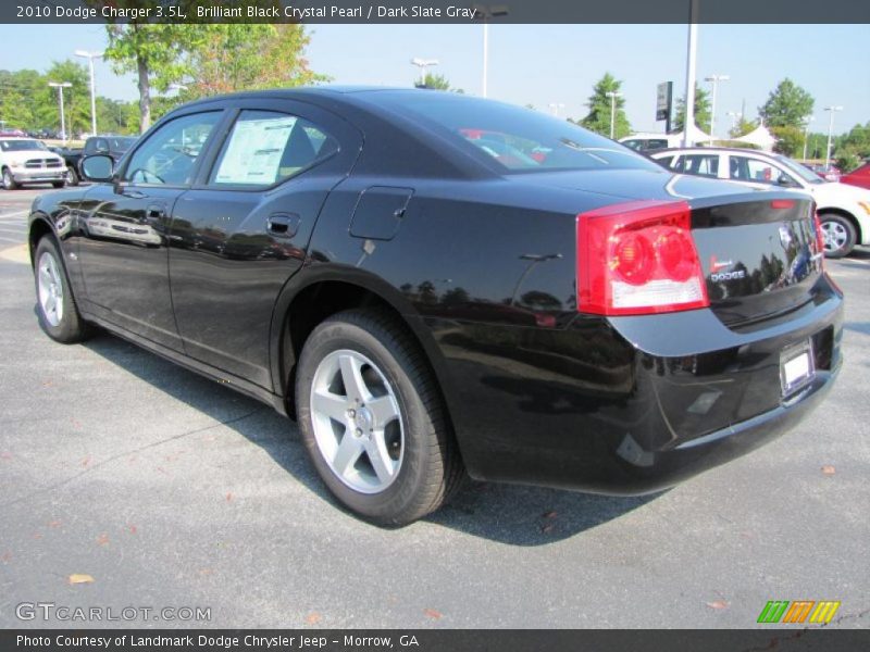 Brilliant Black Crystal Pearl / Dark Slate Gray 2010 Dodge Charger 3.5L