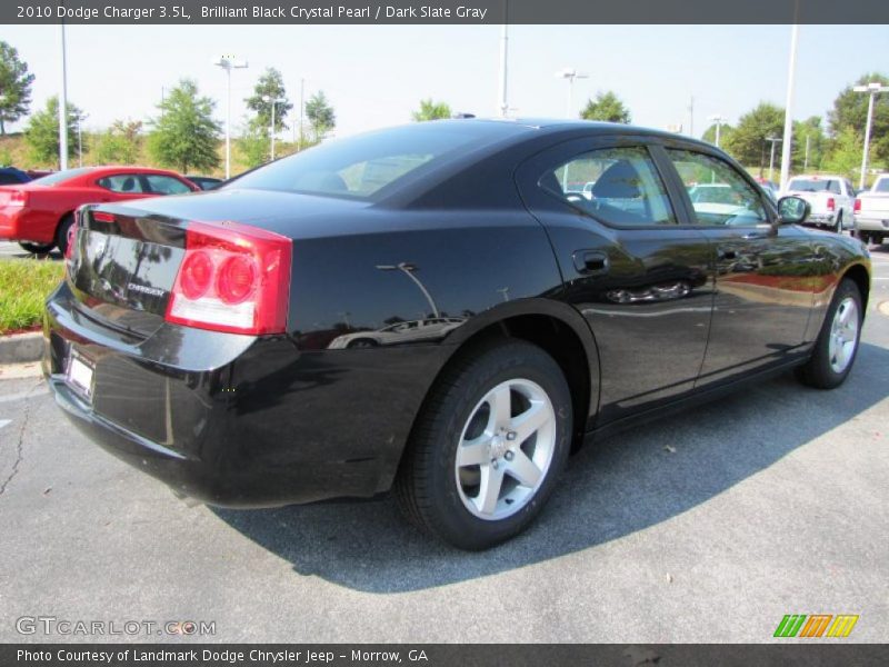 Brilliant Black Crystal Pearl / Dark Slate Gray 2010 Dodge Charger 3.5L