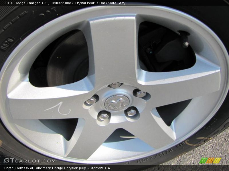 Brilliant Black Crystal Pearl / Dark Slate Gray 2010 Dodge Charger 3.5L