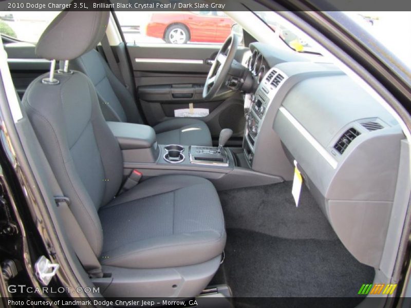 Brilliant Black Crystal Pearl / Dark Slate Gray 2010 Dodge Charger 3.5L