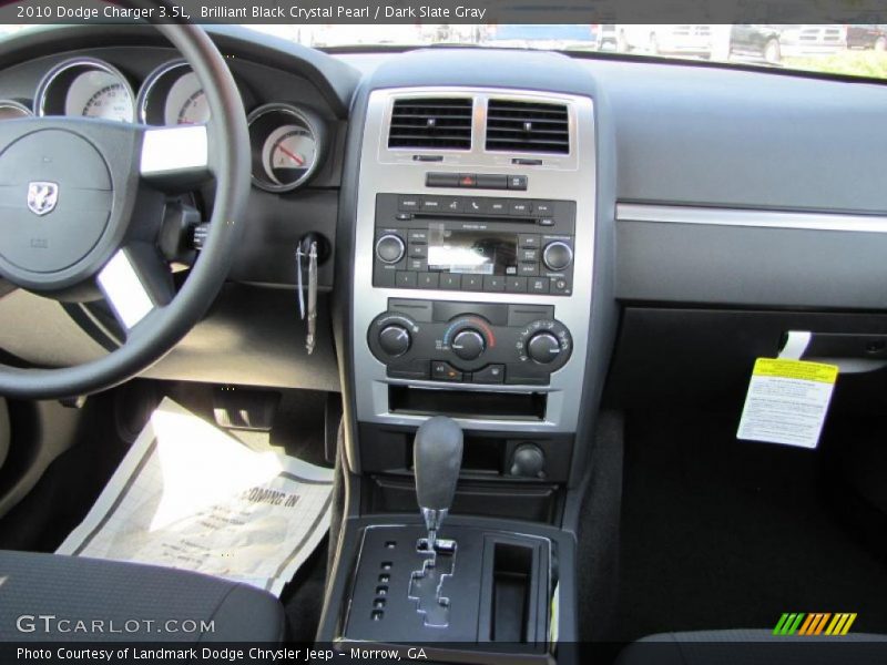 Brilliant Black Crystal Pearl / Dark Slate Gray 2010 Dodge Charger 3.5L