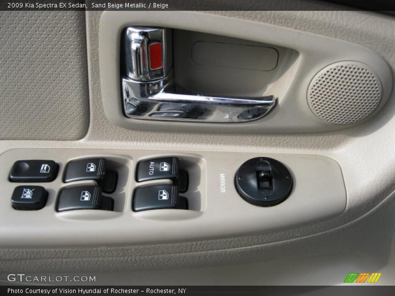 Sand Beige Metallic / Beige 2009 Kia Spectra EX Sedan