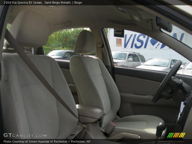 Sand Beige Metallic / Beige 2009 Kia Spectra EX Sedan
