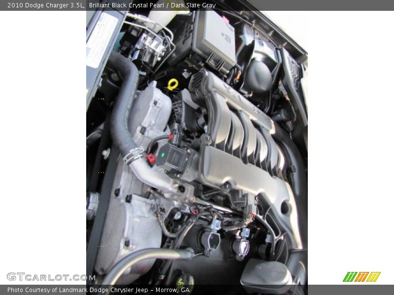 Brilliant Black Crystal Pearl / Dark Slate Gray 2010 Dodge Charger 3.5L