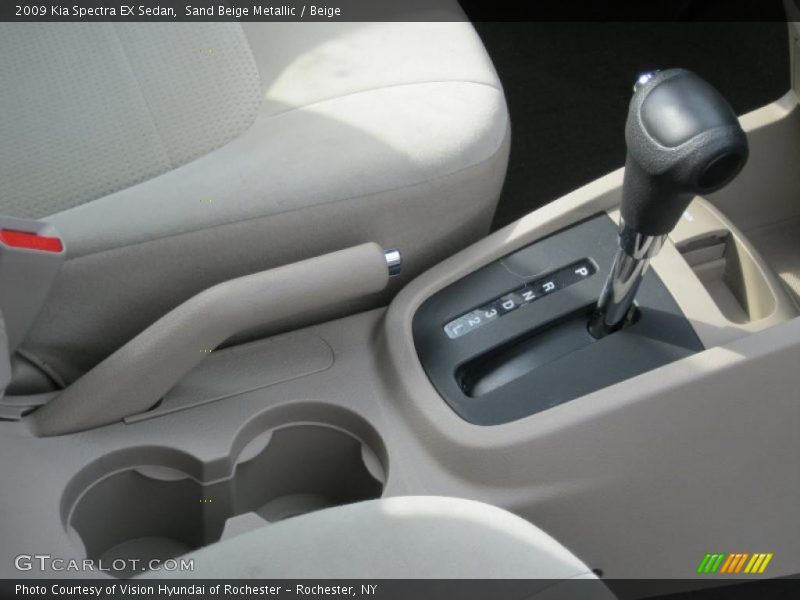 Sand Beige Metallic / Beige 2009 Kia Spectra EX Sedan
