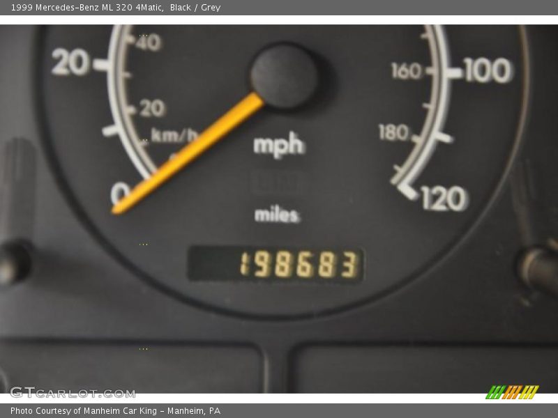 Black / Grey 1999 Mercedes-Benz ML 320 4Matic