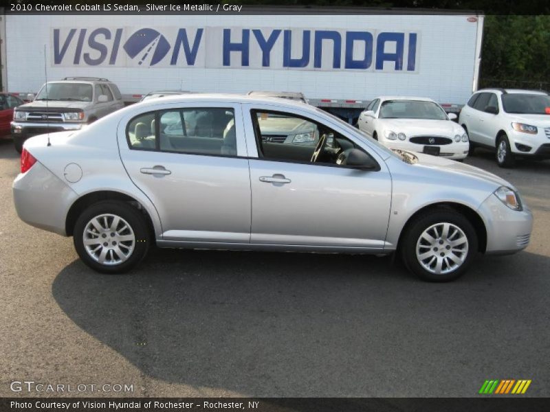 Silver Ice Metallic / Gray 2010 Chevrolet Cobalt LS Sedan